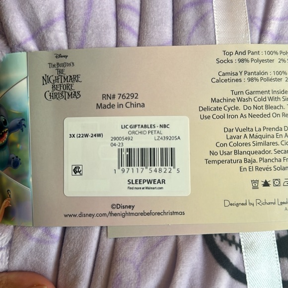 Nightmare Before Christmas 3-Piece Pajama Set - Picture 9 of 9